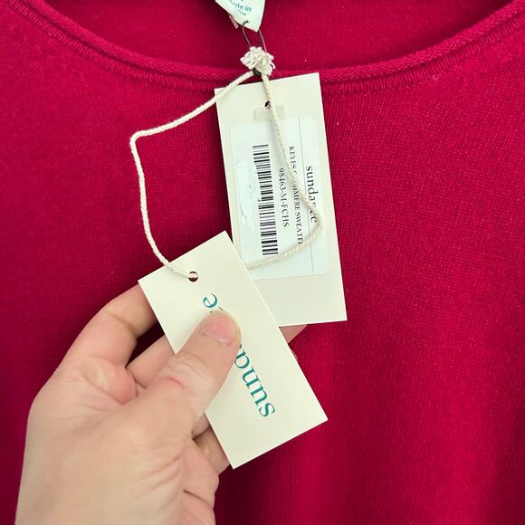 NEW Sundance Cashmere Pullover Sweater Size M Pink - Picture 8 of 9